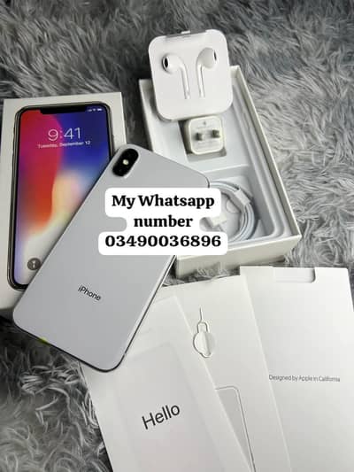 iphone X 256GB full box urgent for sale