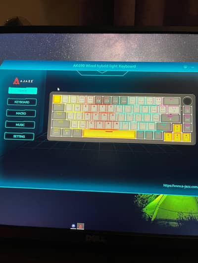Ajazz AK690 Semi-Transparent white – Meilade MC Brown Switches