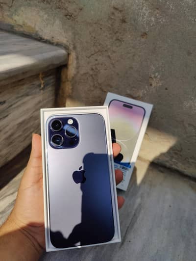 14 pro max jv 95Health 128gb LLA  Waterpack With Box all ok