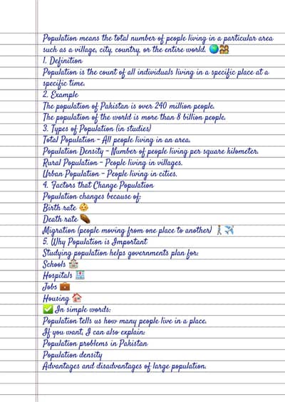 Hand writing assignment