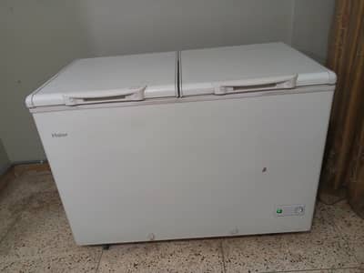 full size deep freezer double door used but perfect & new