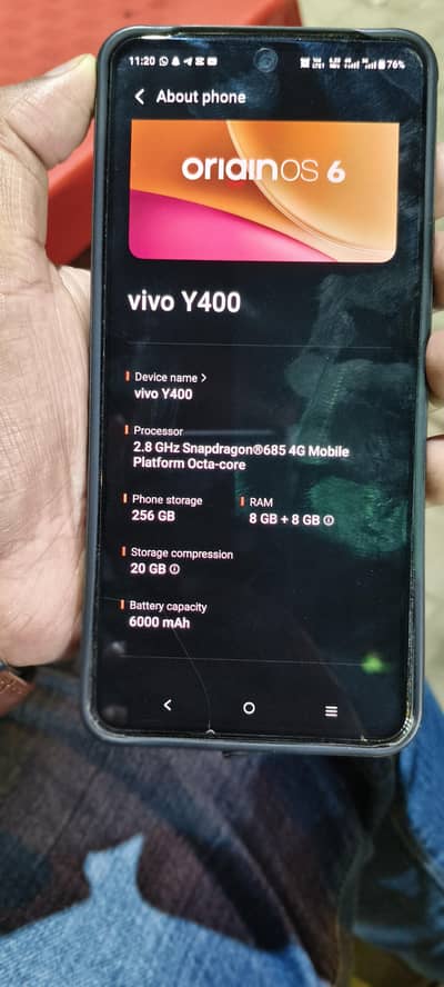 vivo y400