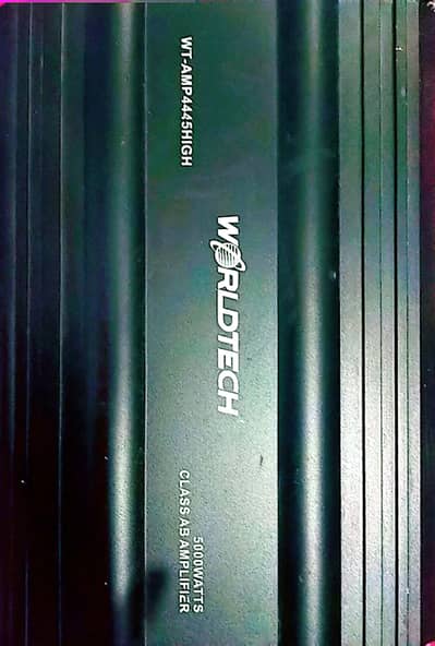 world tech amplifier with large size box  car sound system