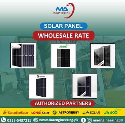 Solar Panels ( Importer Rates ) Canadian, Jinko, Astronergy, JA