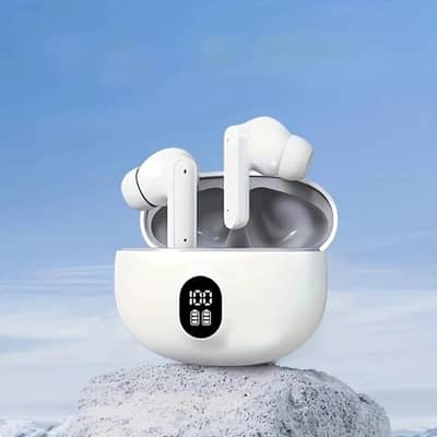 Black and white TWS wireless Earbuds with 24hr Battery
