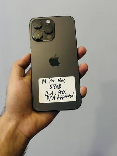 Iphone 14promax 512gb PTA Approved Battery Health 94% Waterpack Phone