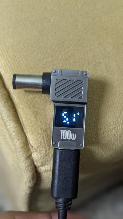 100W Type-C to DC Laptop Charging Adapter | For HP/Dell | 7.4 * 5.0 mm