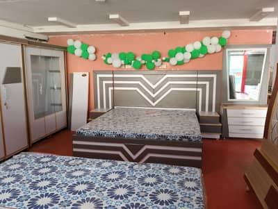 Modern & Luxury Dark Grey Full Size Bed for Sale