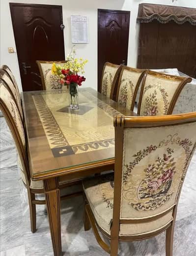 Eight chairs Dining table