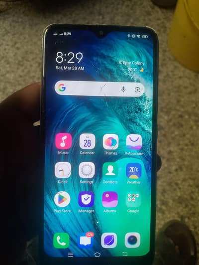 vivo s1 4GB. 128GB. glass Breck lCD original finger not working only