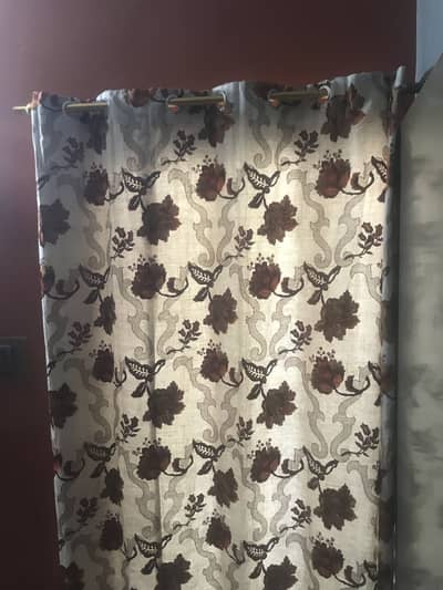 Elegant Flower Pattern Curtains - 4 Pieces Curtains - High Quality