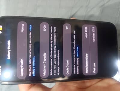 iphone 16 jv 128gb 100% health water pack