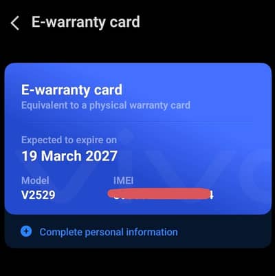 Vivo V60 Lite 5G Just Box Opened Not Used