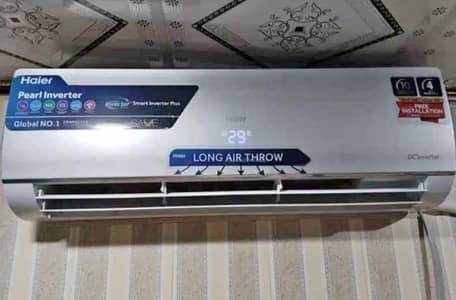 Haier 1 Ton inverter ac dc heat and cool one season use final rate hai