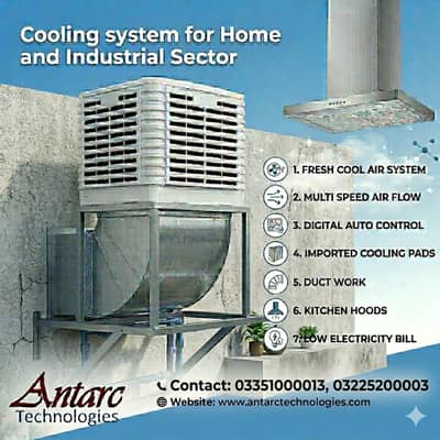Evaporative air Cooler China cooler Ducting Exaust Hood Duct Cooler