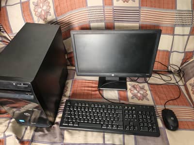 Intel cora i3 3rd gen complete desktop setup monitor & accessories