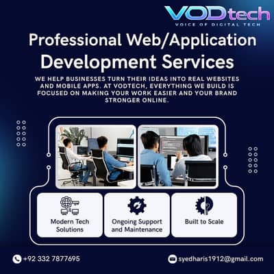 Professional Website & Mobile App Development – VOD