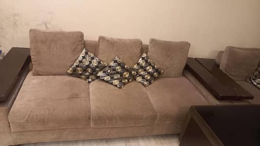 sofa set with center table urgent sale