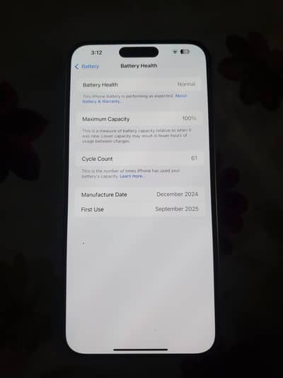 iphone 15 pro mex non pta LLa 4 Month sim time Esim 1tb white clr