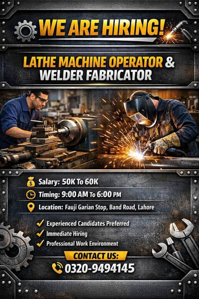 Lathe machine operator [kharadia] welder fabricator