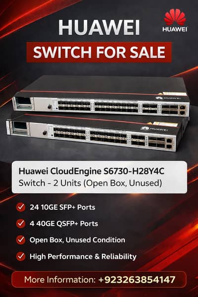 Huawei S6730-H28Y4C Switch for Sale (Open Box