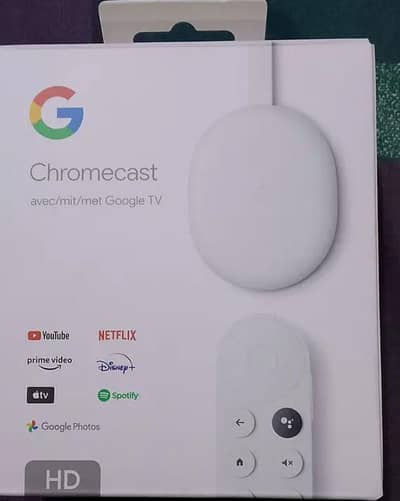 Google Chrome Cast 2024. Box pack