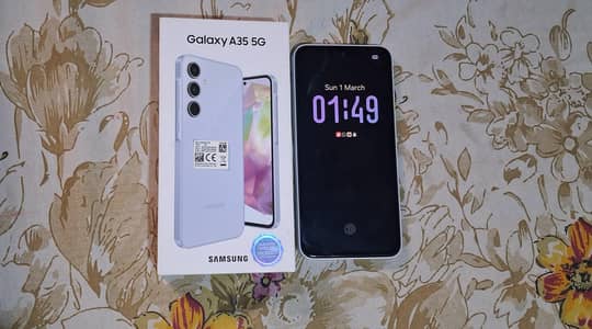 Samsung A35 brand new condition 8/256