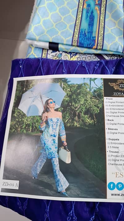 Different branded 3 piece lawn suits