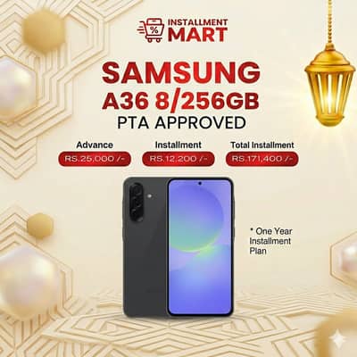 Samsung A36 (8/256GB) Available On Easy Installment Plan