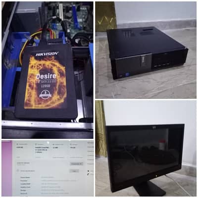 Dell OptiPlex 710 Core i3 | 128 SSD | 4/4 Extra GB ram |22" HP Moniter