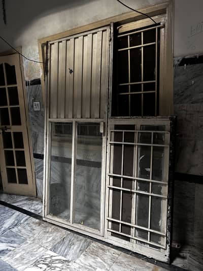 Used Iron Door and Matching Window Frame with Grill