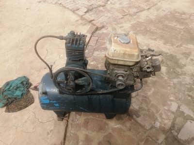 Petrol Engine Air Compressor Tank 50 Liter – Working Condition