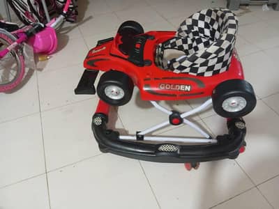 Baby Car shaped walker 2 in 1 for sale in Good Condition
