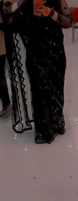 saree for girls/ a beautiful black saree for girls