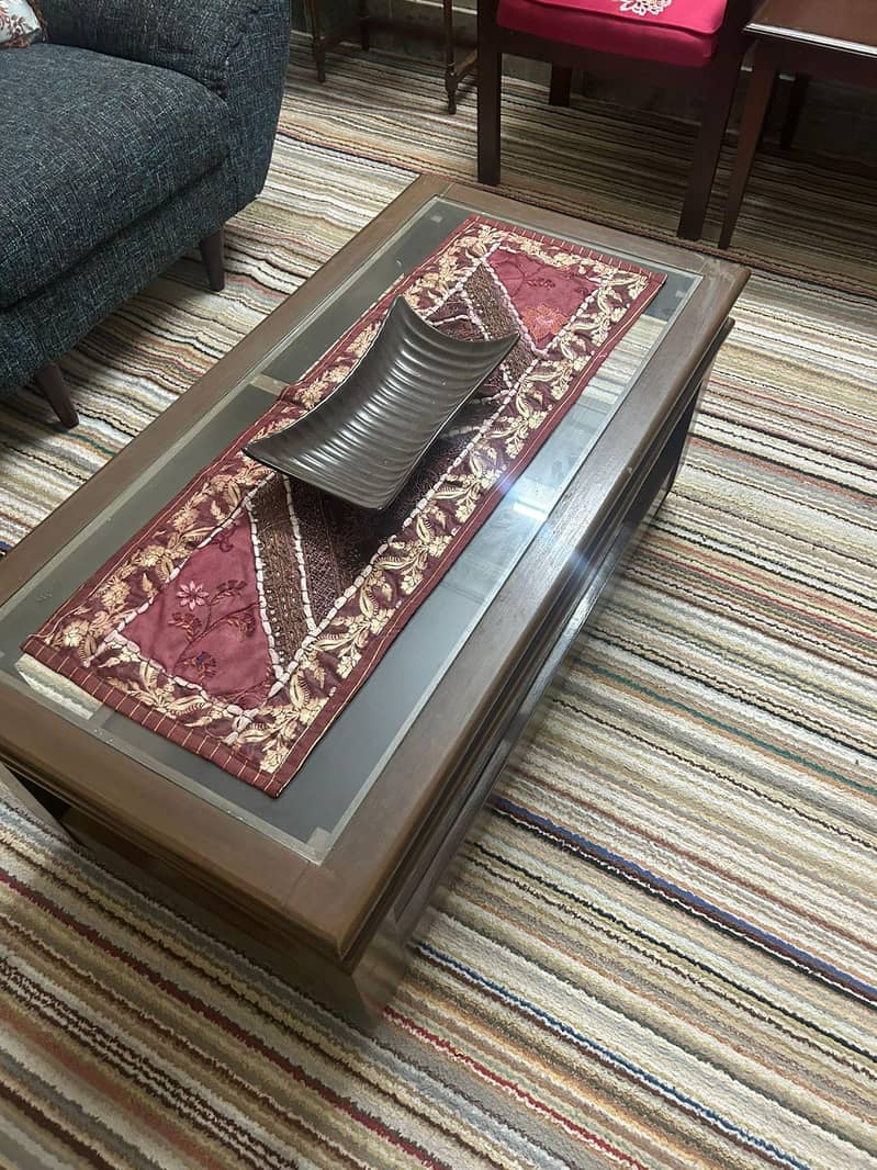 Two Tier Center table- Solid wood 1