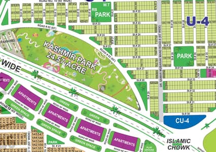 10 Marla Hot Location Plot In U-1 Sector Plot # Back To Big Park & Main Road