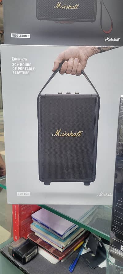 Marshall Tufton Portable Bluetooth Speaker, Black