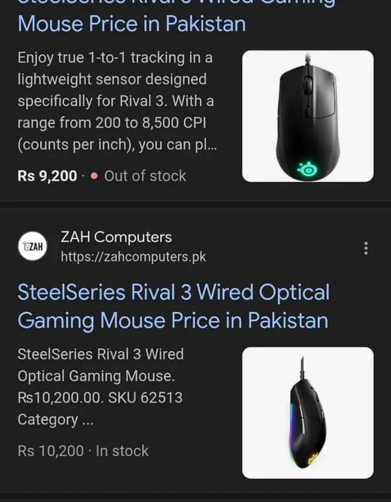 Steelseries Rival 3 wired 1