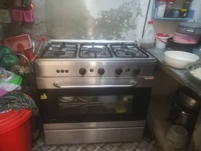 Gas nas brand 5 stoves with iron burner and glass lid 9/10 condition
