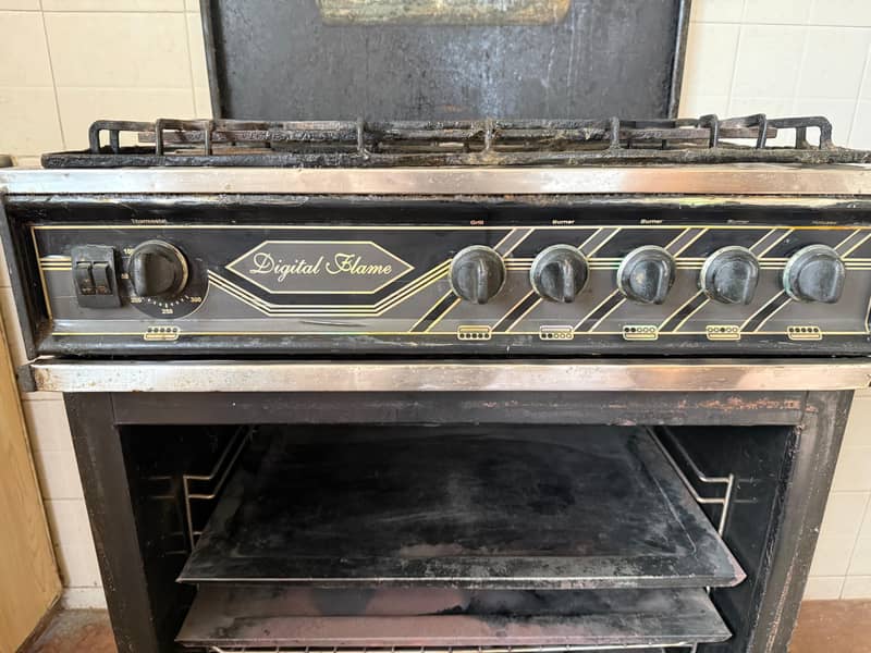 Digital flame cooking range 0