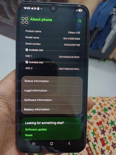 Samsung A15 8gb/ 256 gb