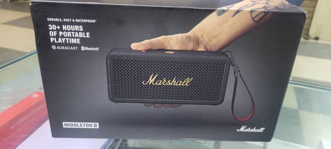 Marshall Middleton II Portable Bluetooth Speaker (Black ]