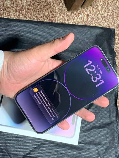 Iphone 14  pro max 256 gb 81 battery health with box-like new