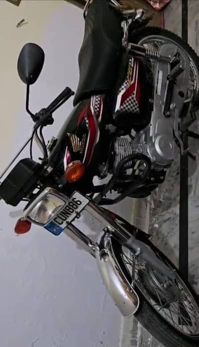 Honda 125 2024 Model Black Color Home Used