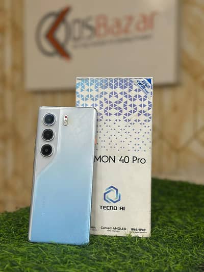 Tecno Camon 40 Pro 8GB Ram 256GB Storage With Box & Original Charger