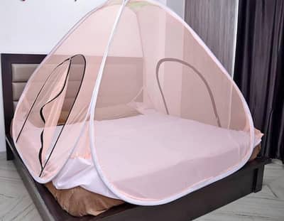 King Size 7ft by 7ft Mosquito Net , Khama Doubel Bed Macher Dani