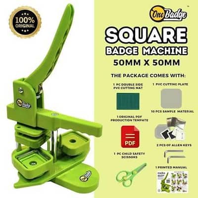 5x5cm Square badge machine