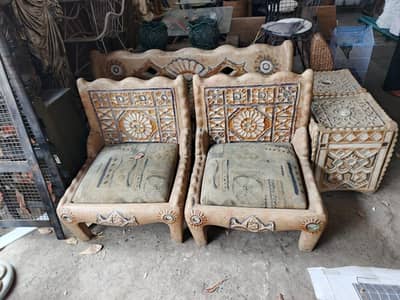 Flintstone sofa set fiber imported antique usa dubai console table set