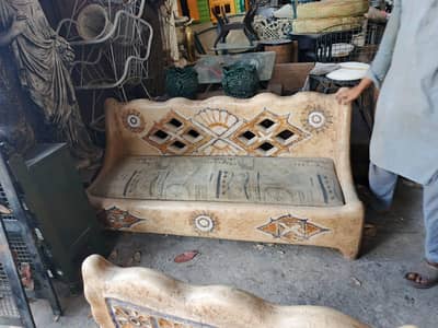 Flintstone sofa set fiber imported antique usa dubai console table set