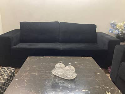 5 seater new sofas ,center table, couch and Make up Table
